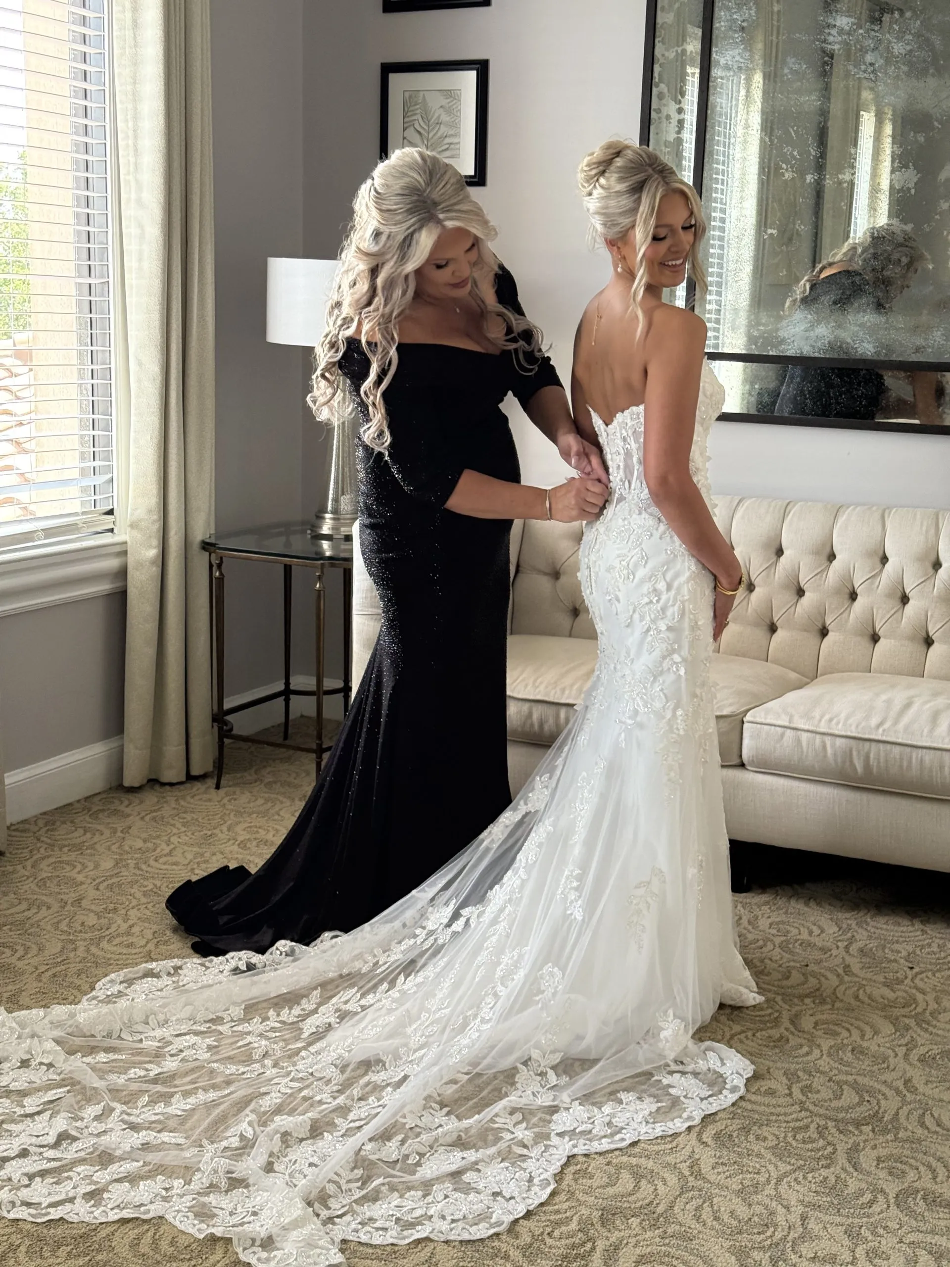 Candid behind-the-scenes moment before the ceremony